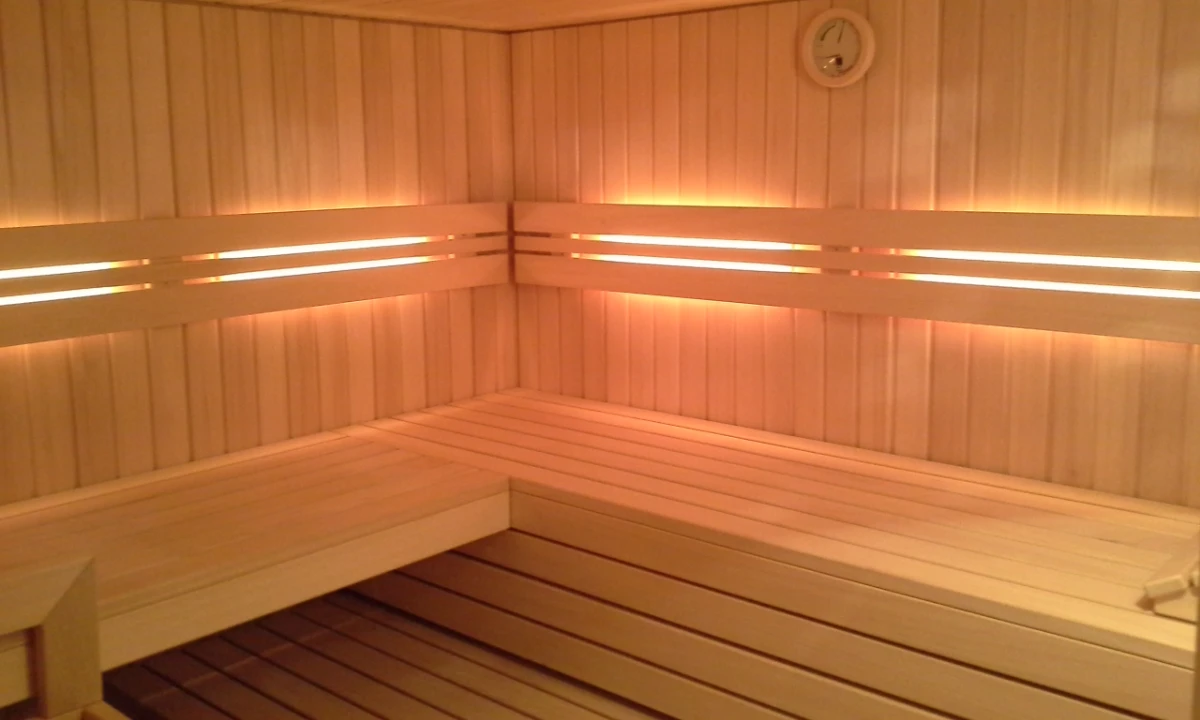 Innenansicht einer Elementsauna